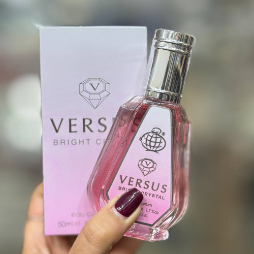 عطر ادکلن ورساچه برایت کریستال(صورتی) فرگرانس ورلد| Versace Bright Crystal حجم 50 میل(شرکتی)